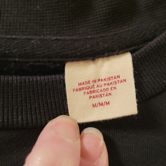 Vtg? Mens Levis Black Wood Grain Explorer Div. Crewneck Sweatshirt Size M - Picture 11 of 14